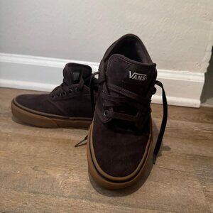 Vans Atwood Suede Sneakers Brown Gum Sole Mens Size 6.5 Excellent Condition
